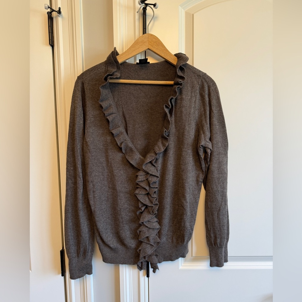 Ann Taylor ruffle collar sweater